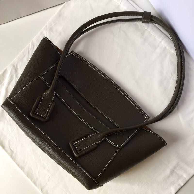 보테가베네타 Arco 레더 스몰 다크그레이 토트백